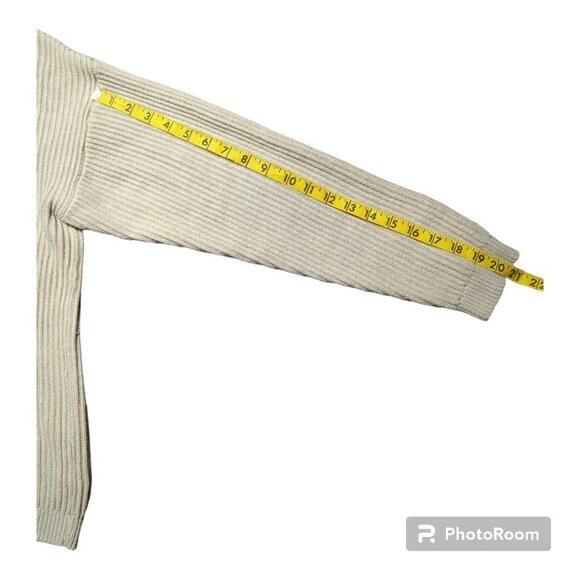 Haven Well Within Cashmere Blend V-neck Sweater Size Large Ribbed Knit Boxy - Picture 7 of 12